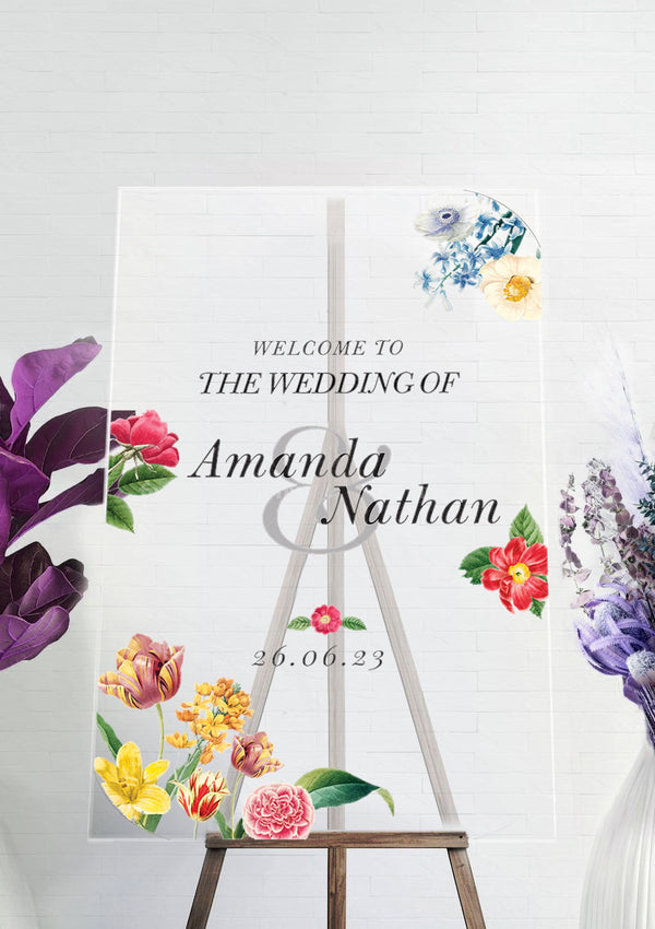 Radiant floral themed wedding ceremony