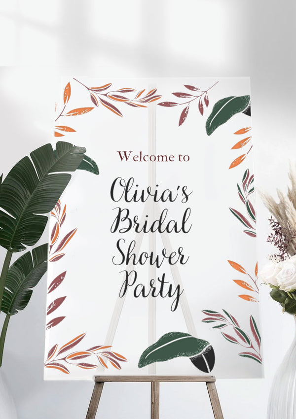 Trendy Bridal Shower Ceremony Welcome Sign