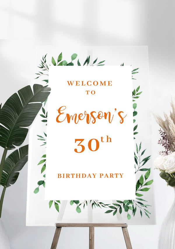 Welcome Birthday Party Sign